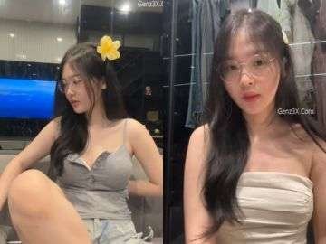 Gái Đeo Kính Vú Bự Móc Lồn Tự Quay Khiêu Gợi